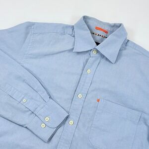 Paul Smith London Oxford Dress Shirt Men 16.5 42 Blue Long Sleeve Button Up READ